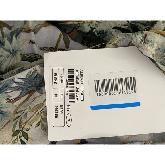 NWT Alberta Ferretti sleeveless silk top 40 US 4 - Picture 9 of 11